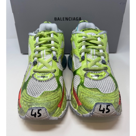 Balenciaga Marathon Runner Sneaker Yellow Unreleased Demna Size 12 US 45 EU - Picture 2 of 10